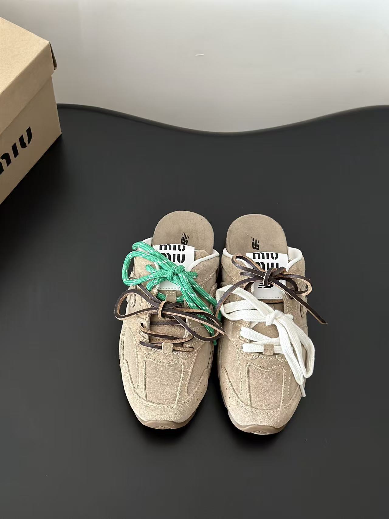 Miu Miu & New Balance Slippers