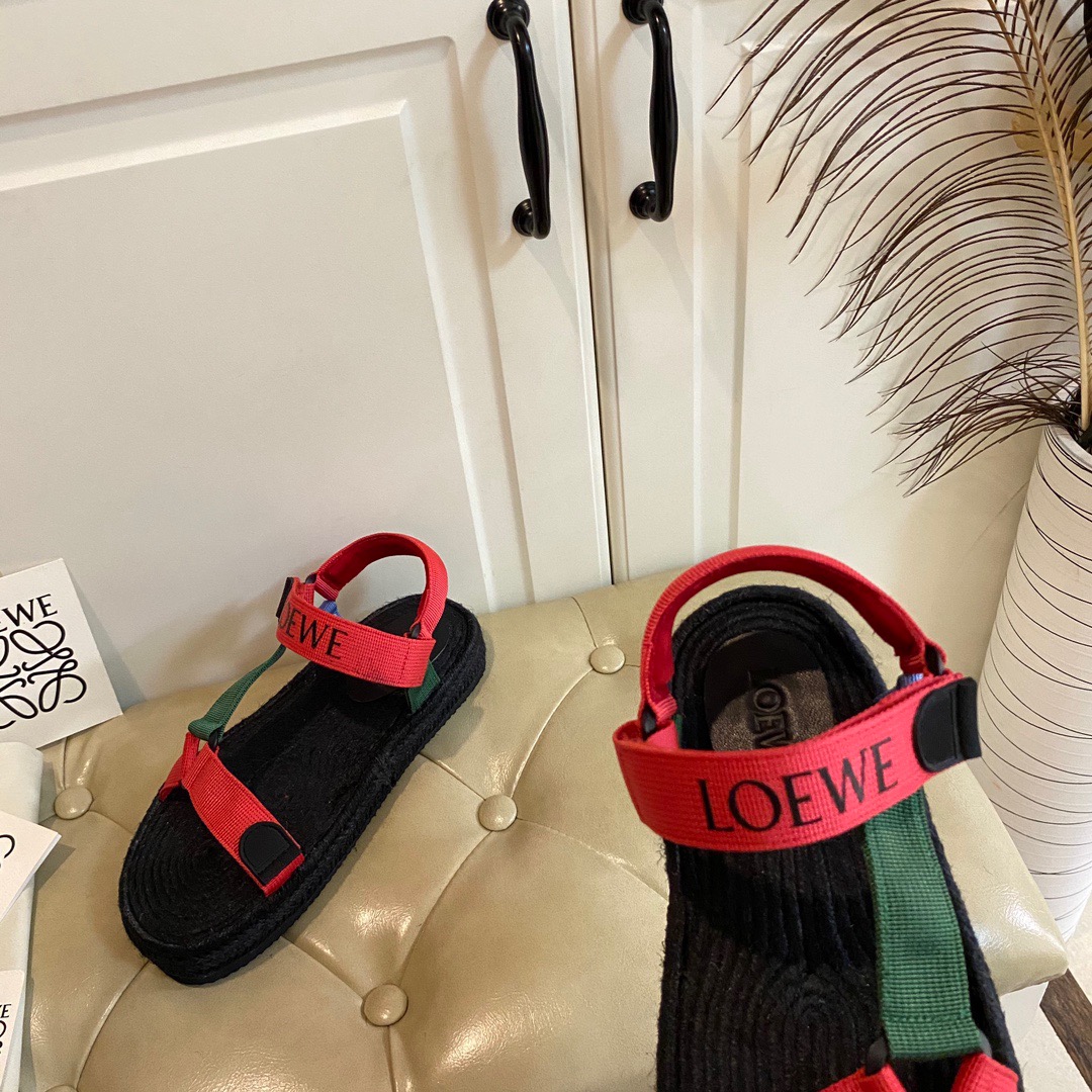 LOEWE Matching yarn-dyed strap sandals