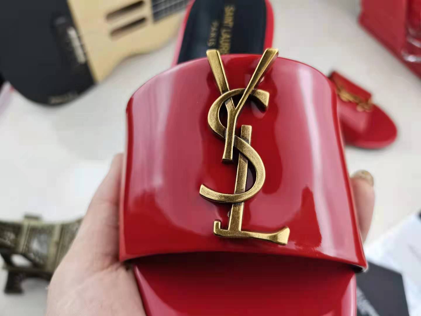 YSL Flat Slippers