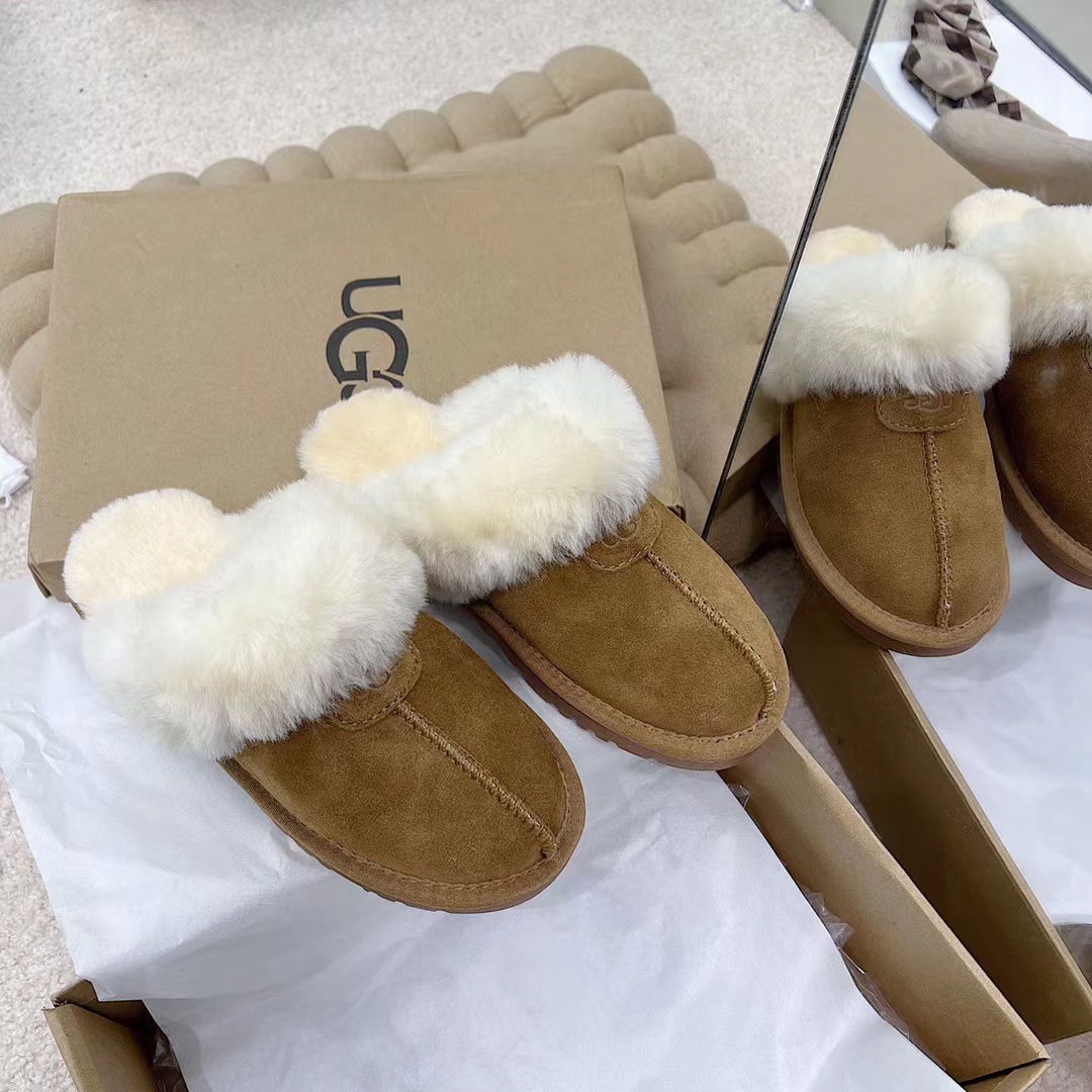 UGG Wool Half Slides