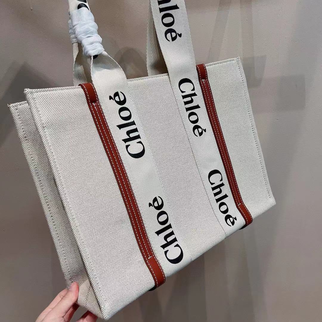 Chloé Canvas shopping bag