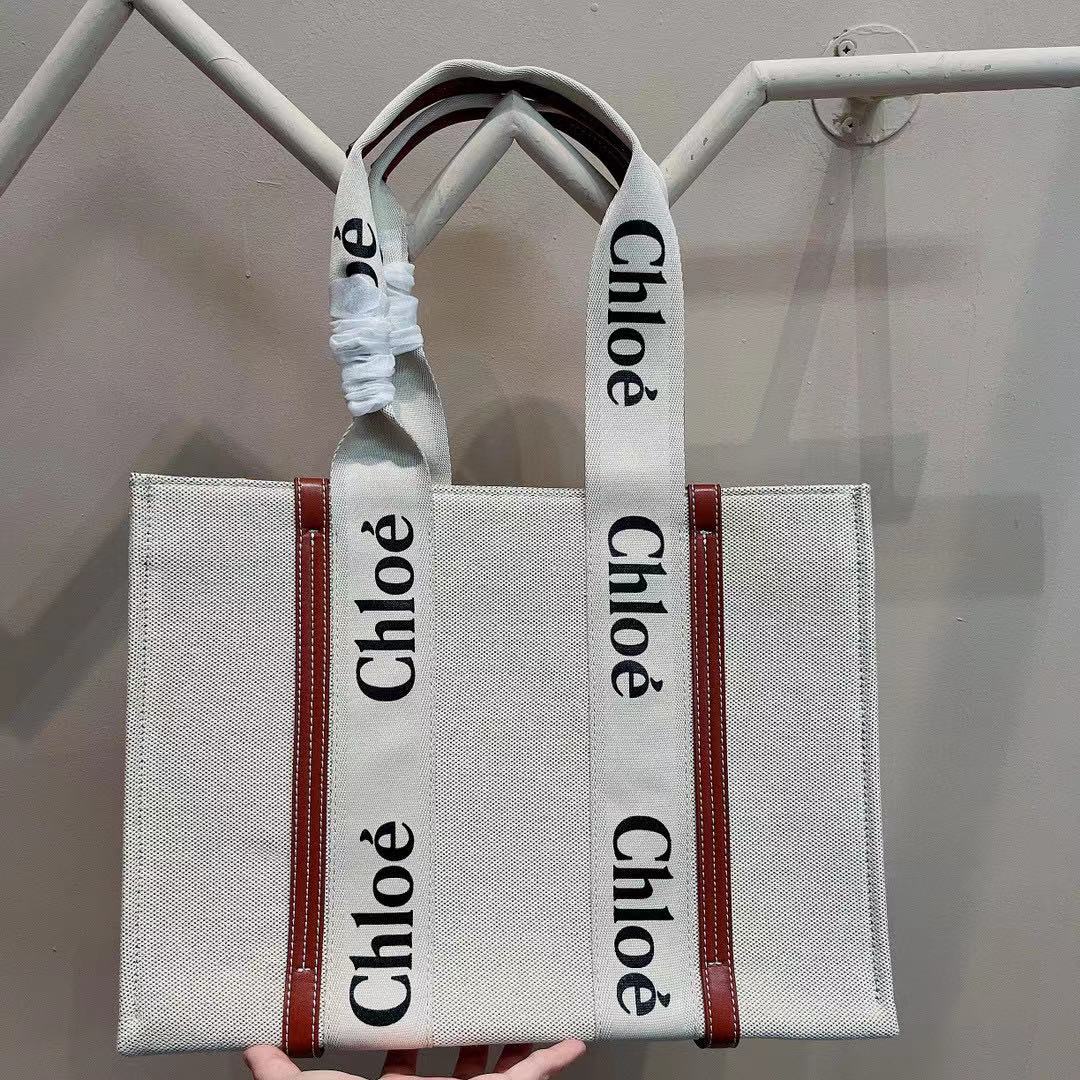 Chloé Canvas shopping bag