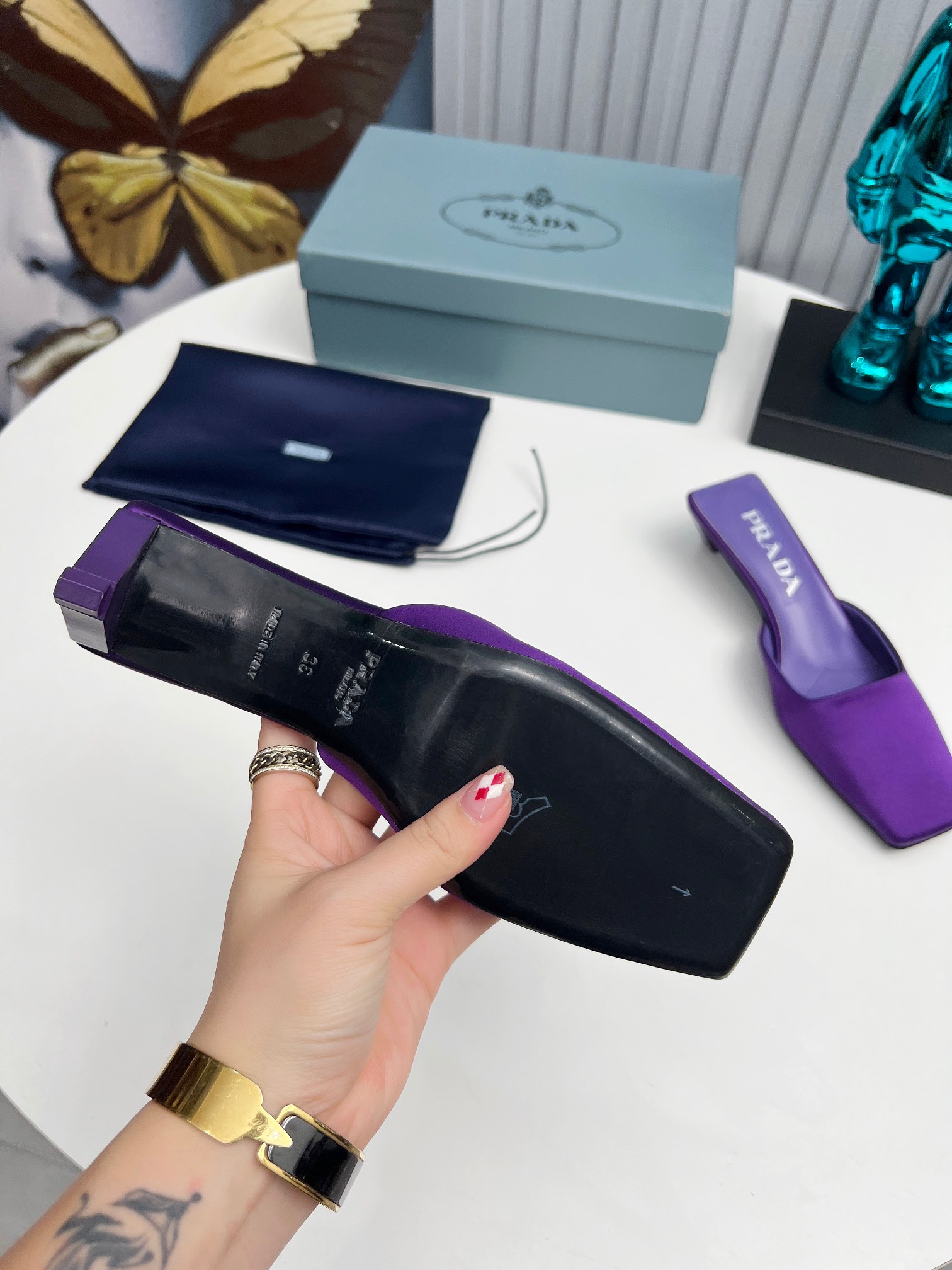 PRADA Silk Satin Muggles