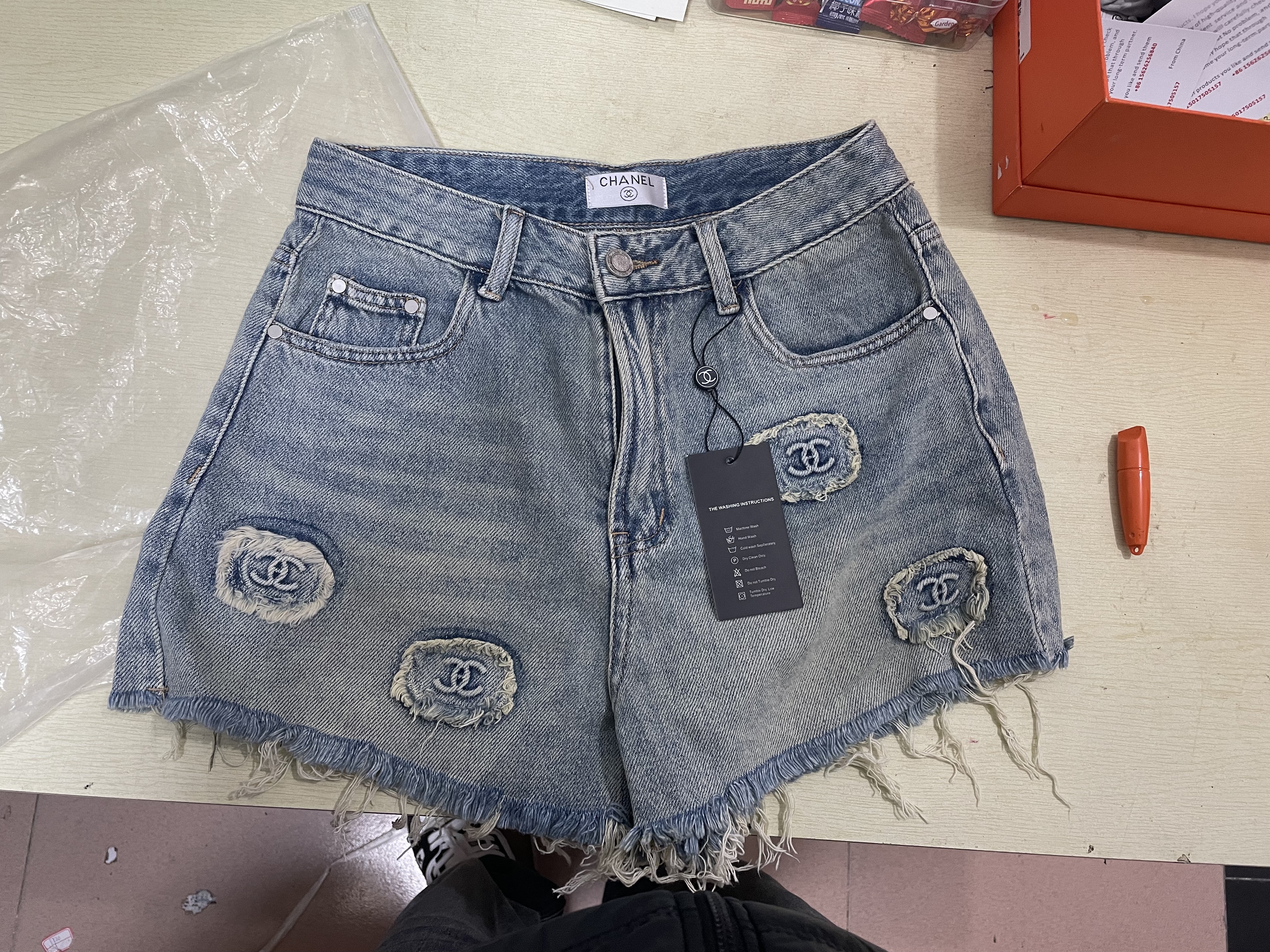 CHANEL Denim shorts