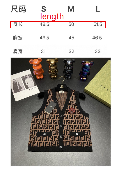 FENDI Knitted waistcoat