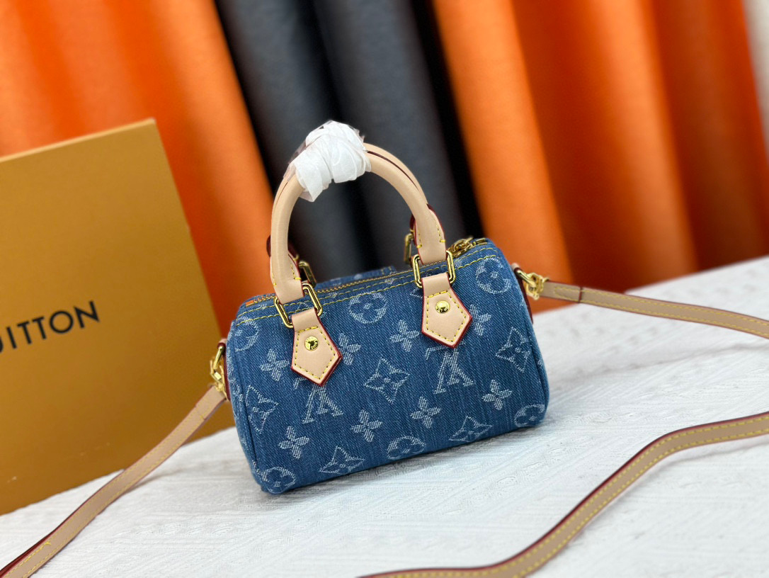 LV Denim Nano Speedy Bag