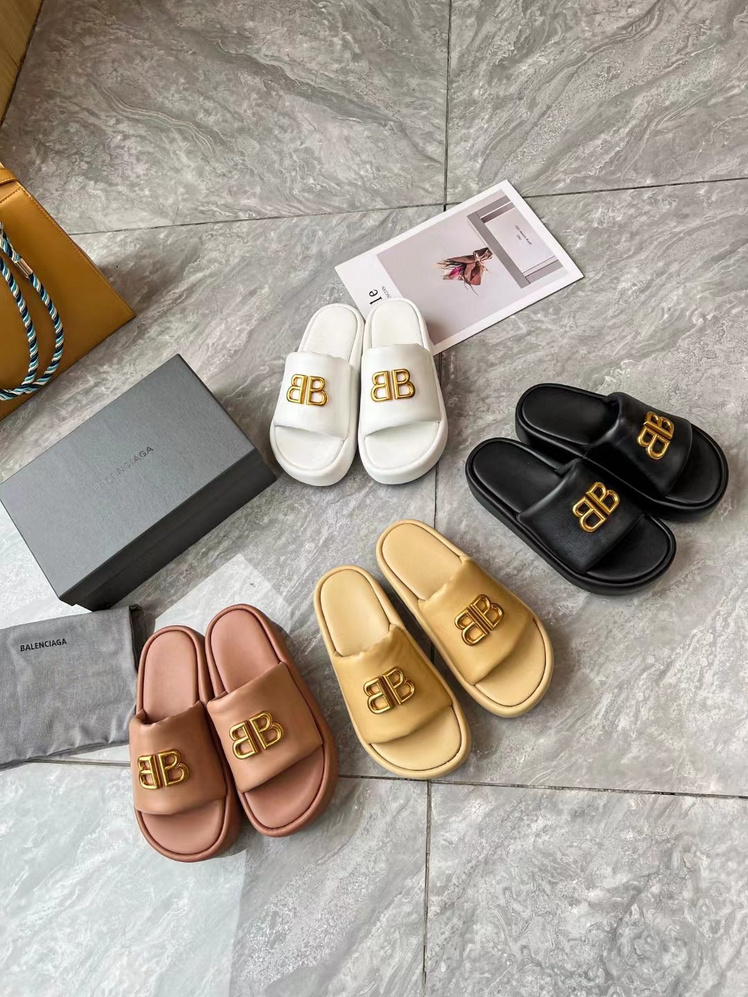 BALENCIAGA Platform Slippers