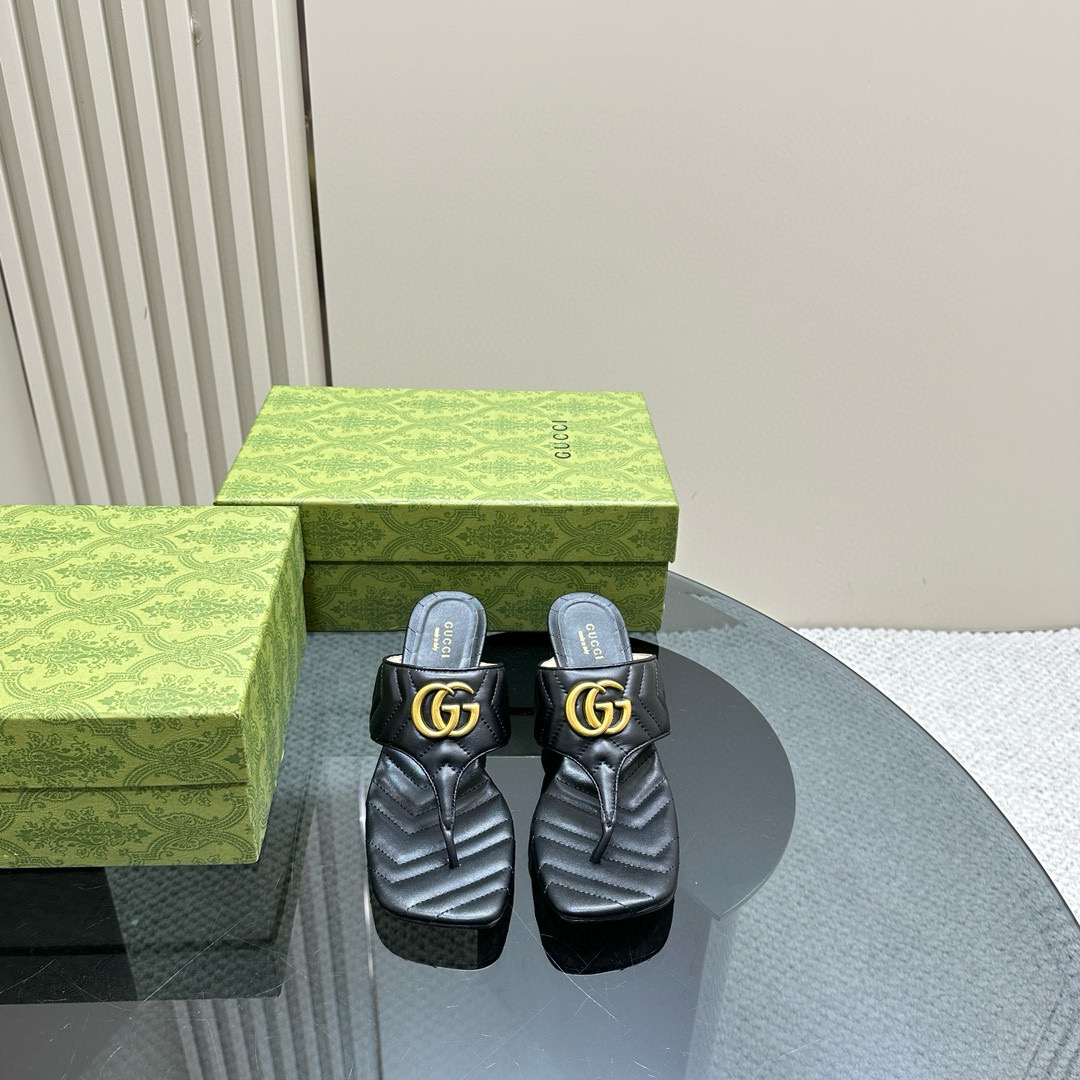 GUCCI Heel Slippers