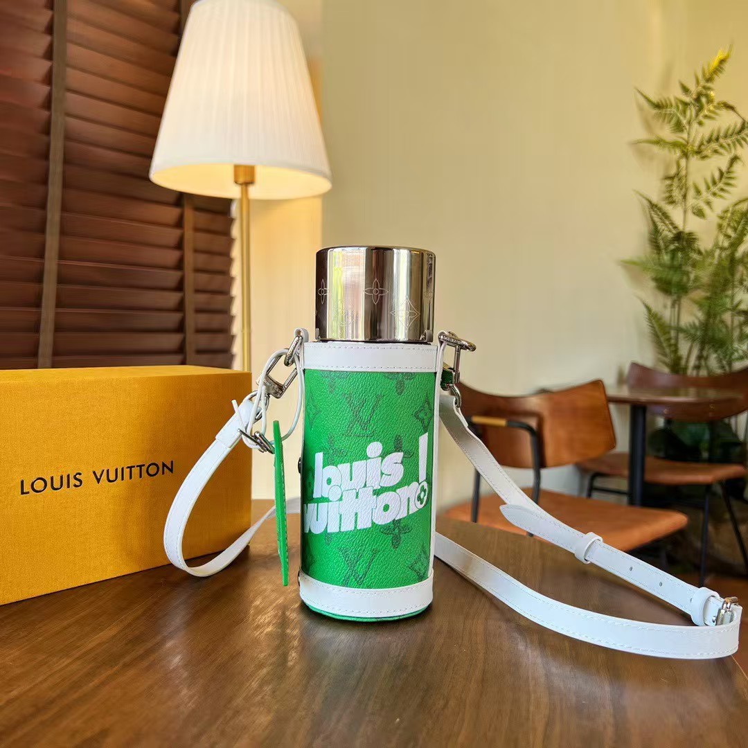 LV Thermos cup + cup sleeve + shoulder strap