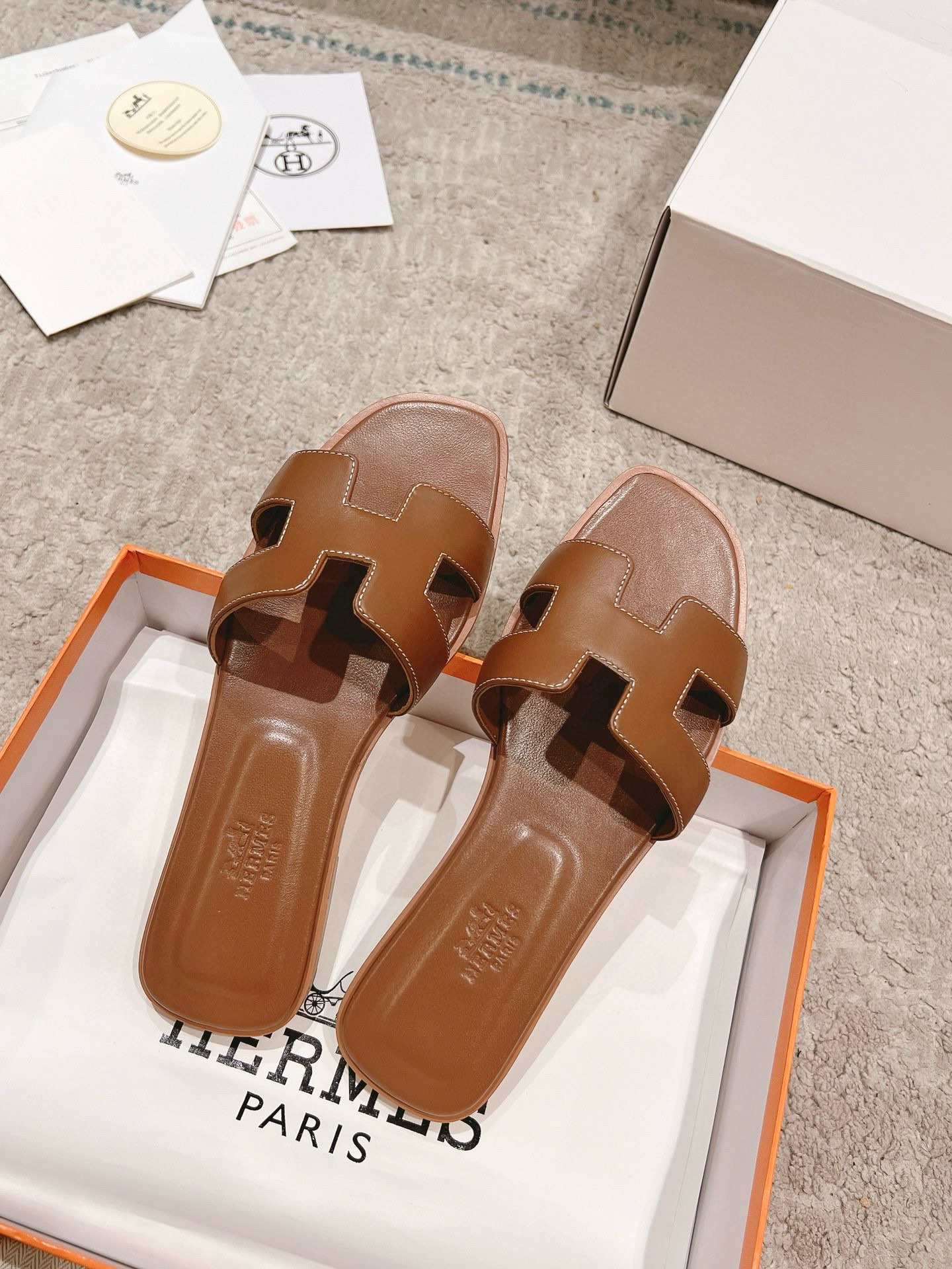 Hermès Classic H Slippers