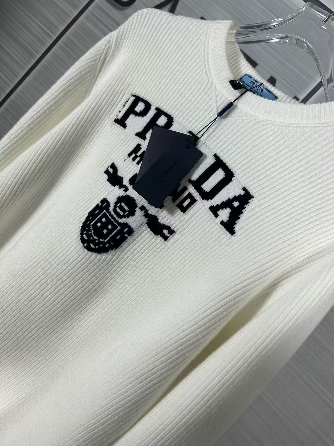Prada classic letter sweater knitwear