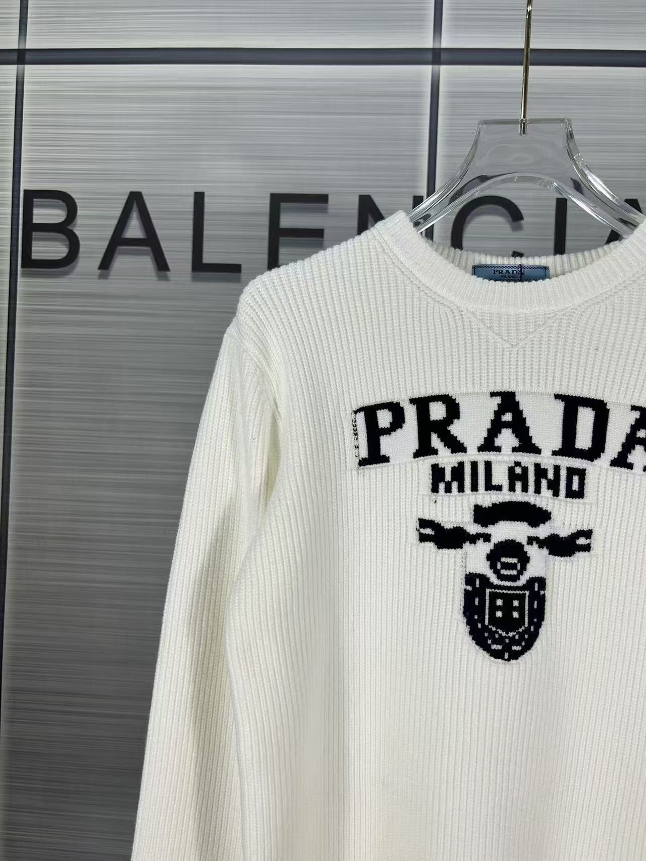 Prada classic letter sweater knitwear