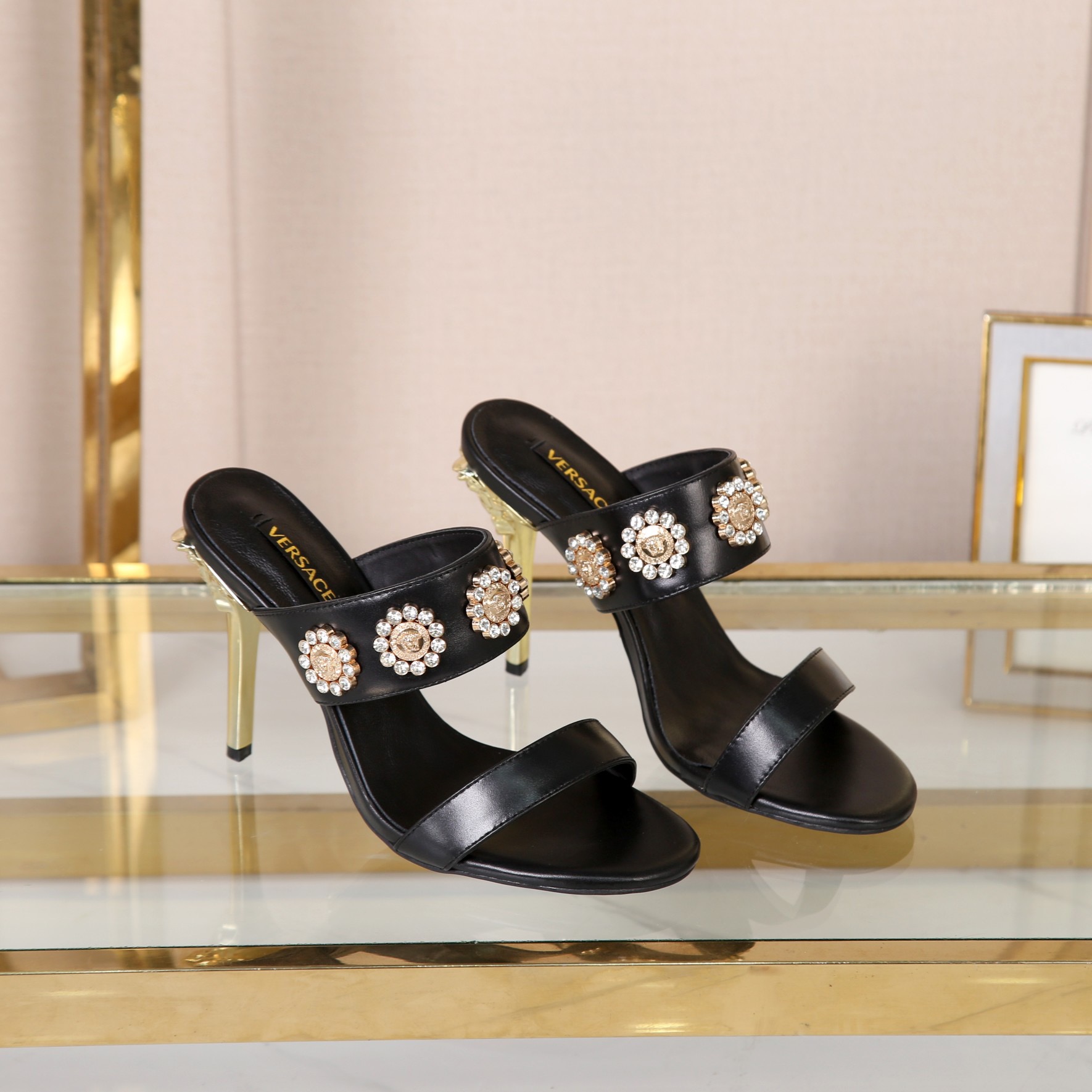 VERSACE ALLOVER HEELS