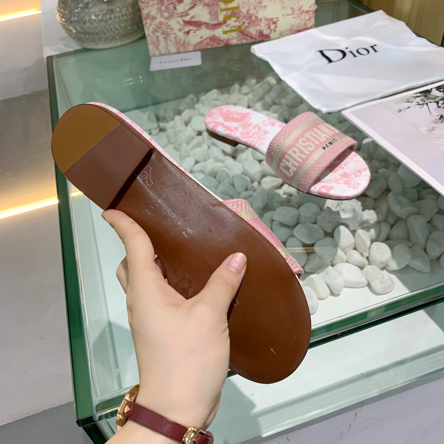 DIOR DWAY Cotton Slides