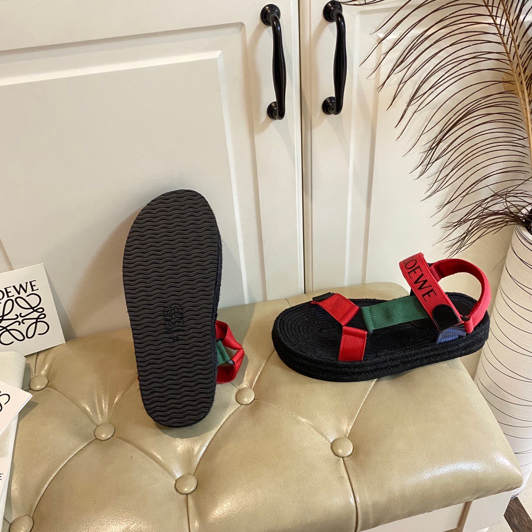 LOEWE Matching yarn-dyed strap sandals