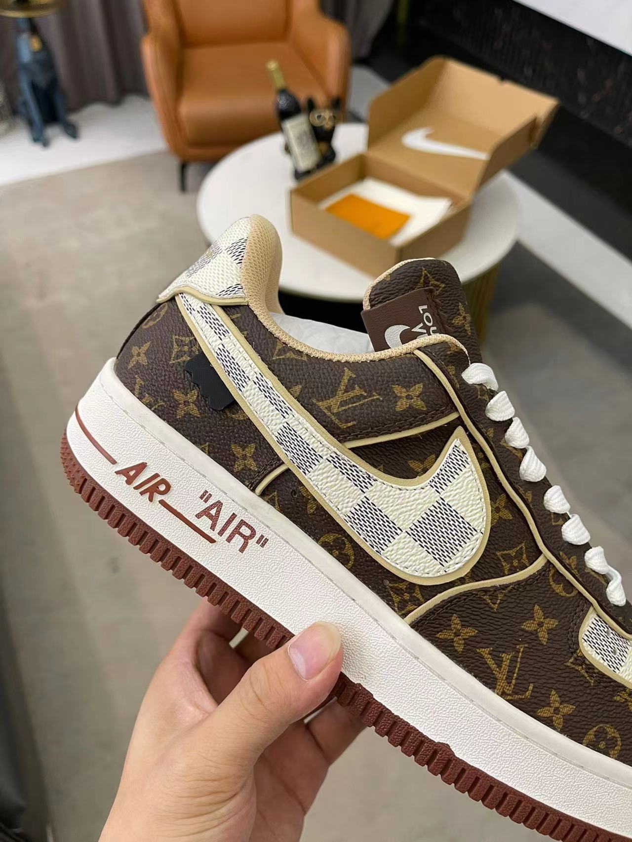 LV co-branded NIKE sneakers