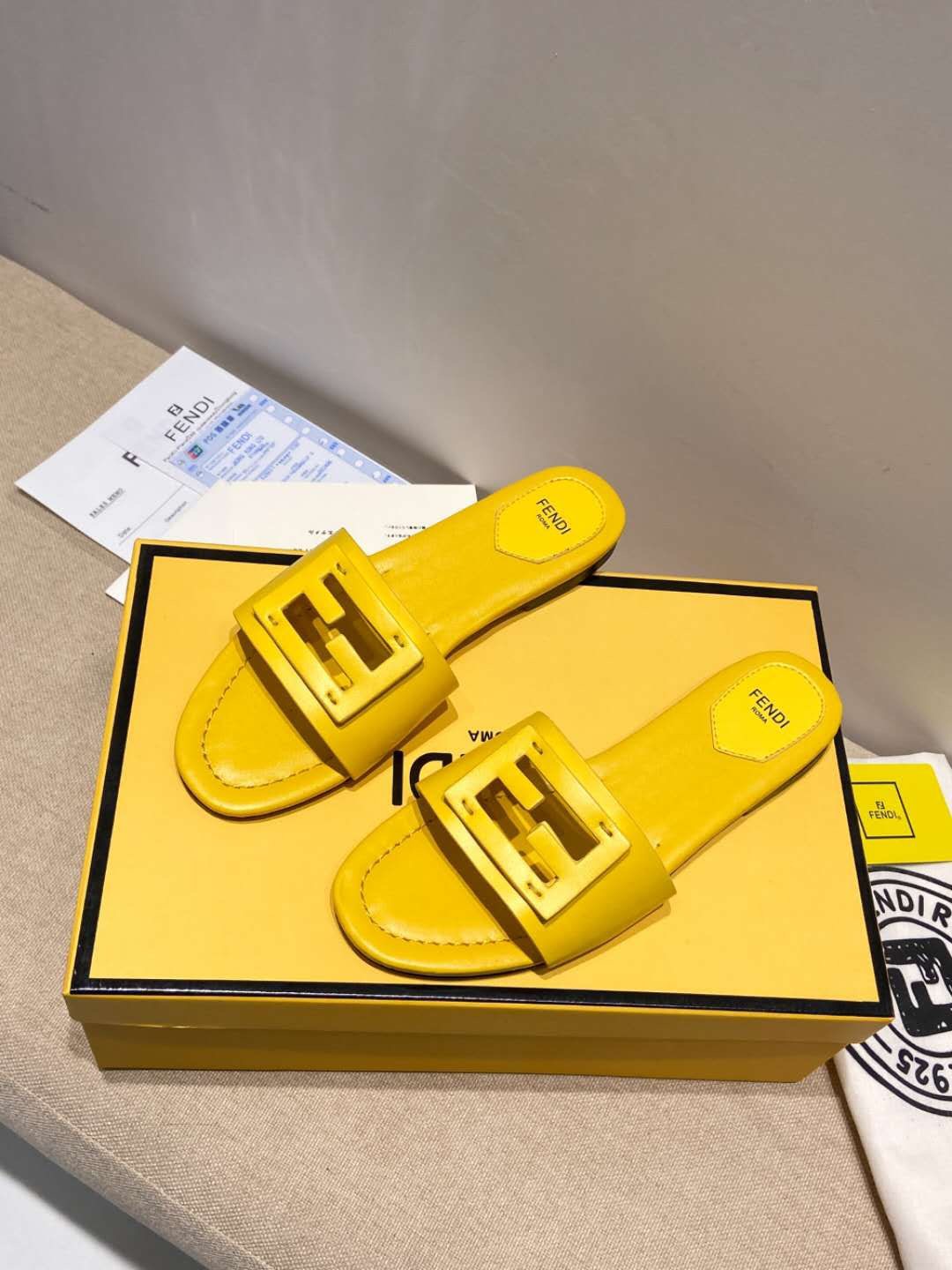 FENDI Baguette Slippers