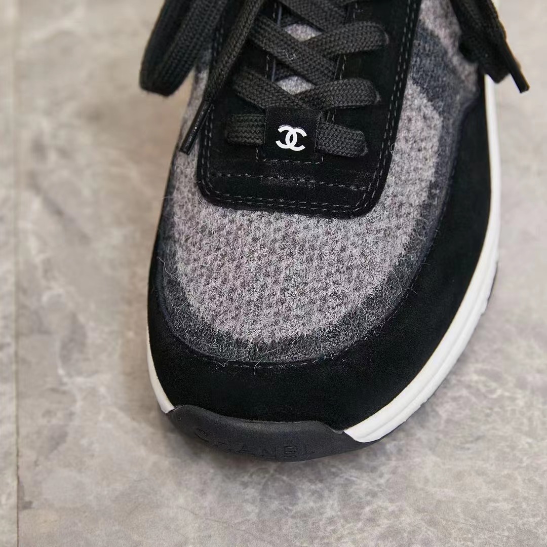 CHANEL Wool Socks Sneakers