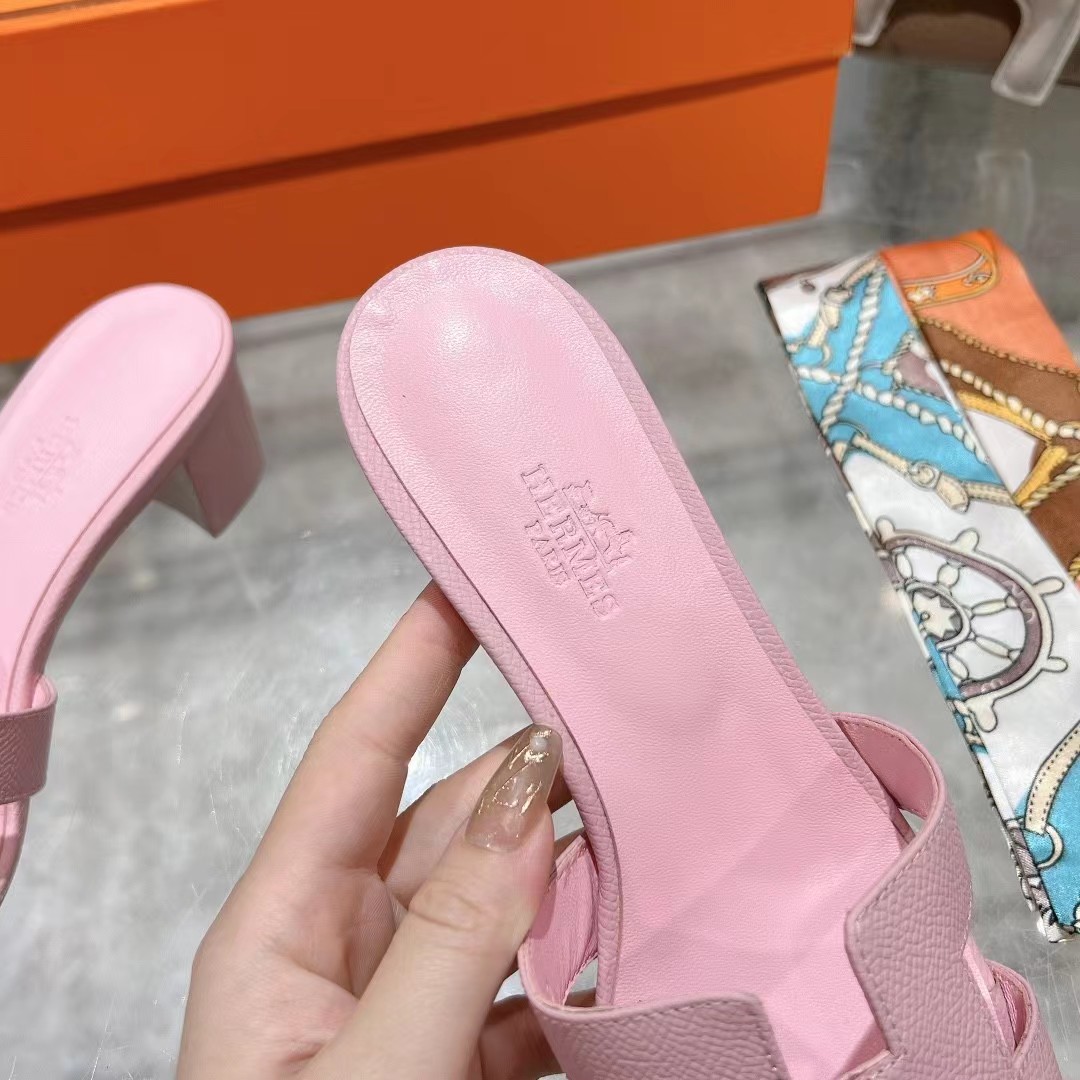 HERMES ORAN Chunky slippers