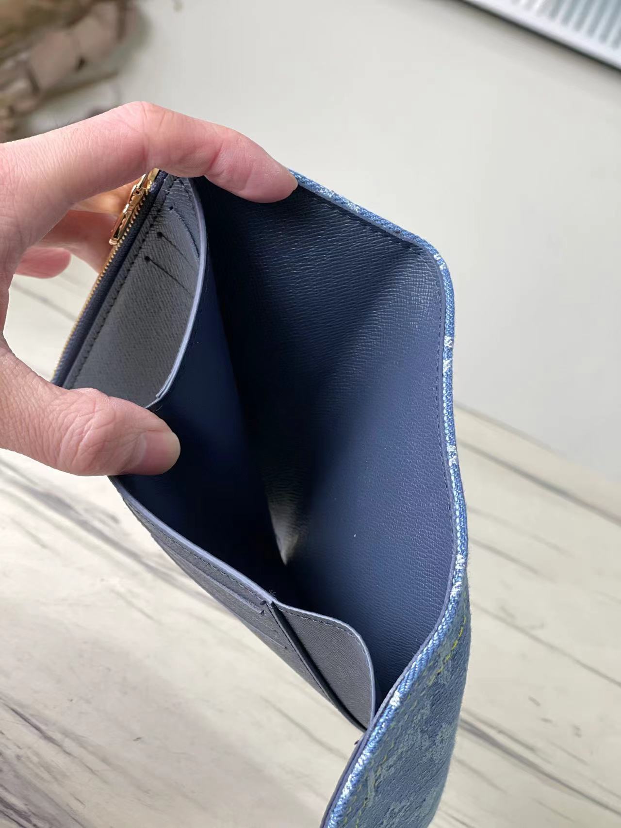 LV Denim Card case