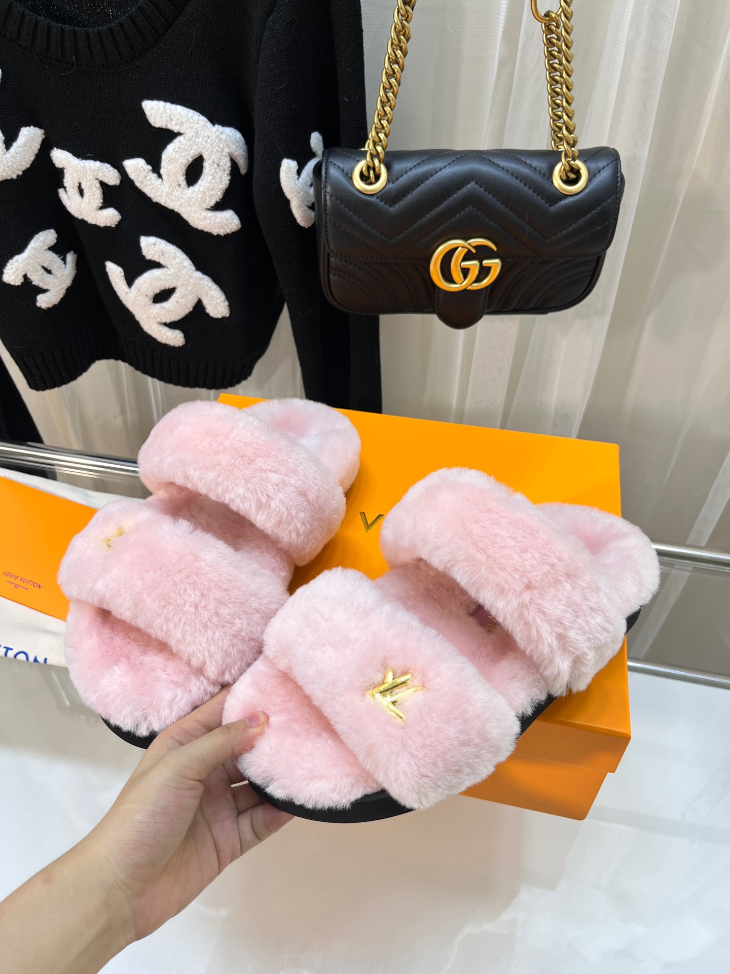 LV Wool slippers