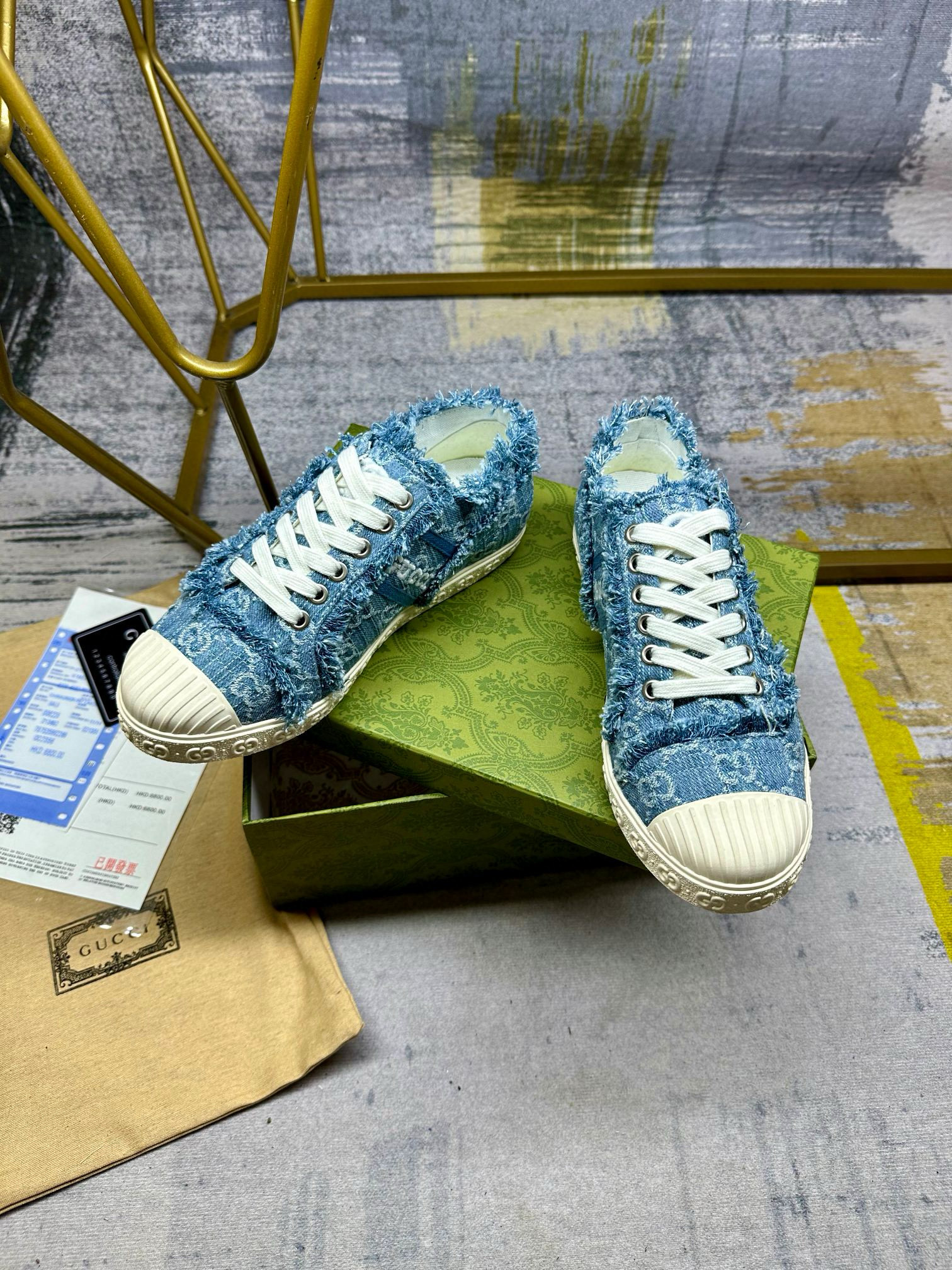 GUCCI Denim Sneakers