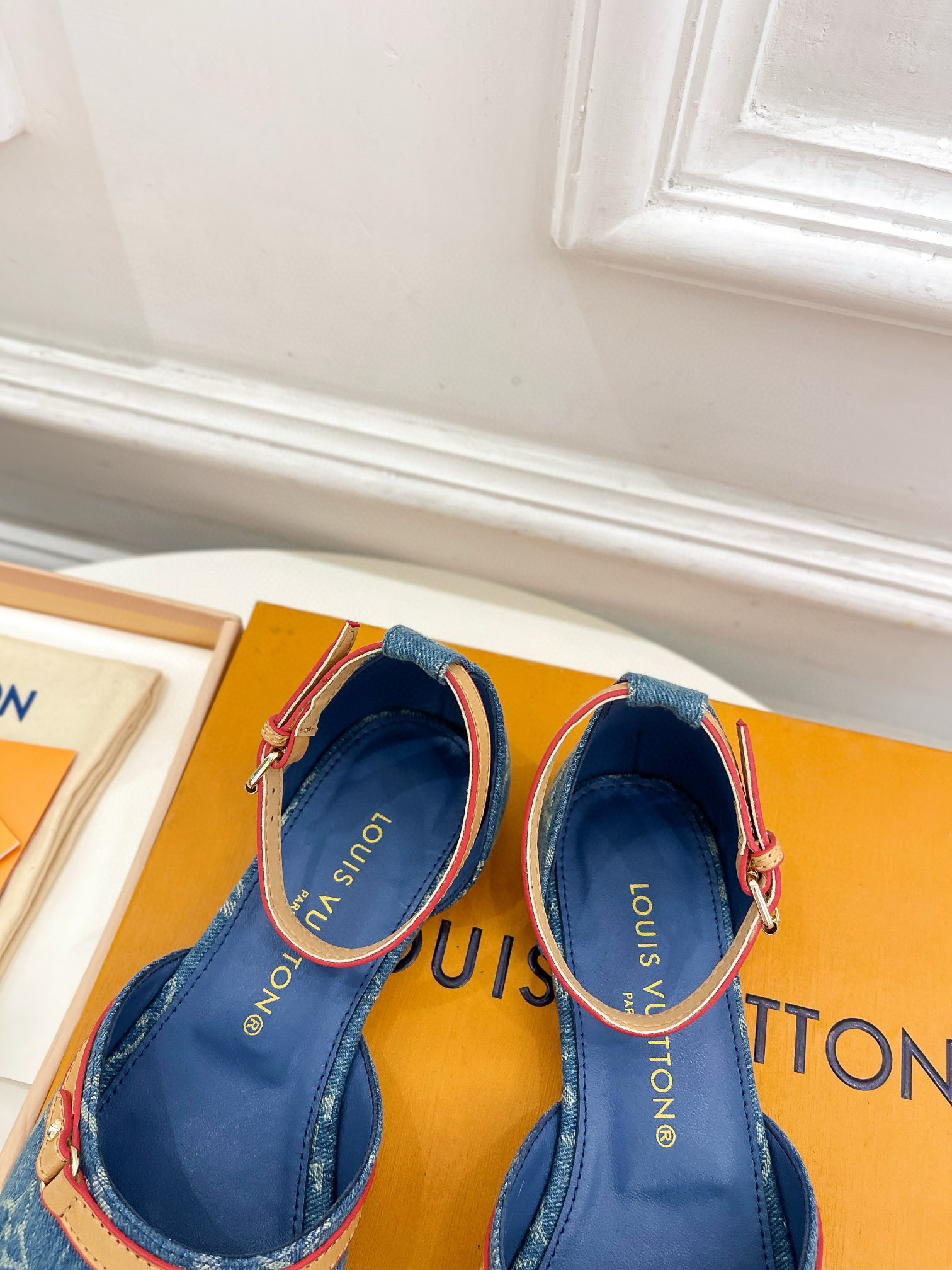 LV NEO REVIVAL Flat Denim Sandals