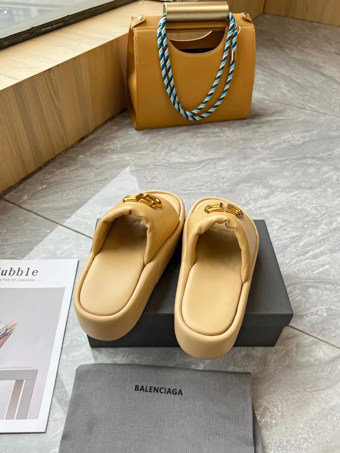 BALENCIAGA Platform Slippers