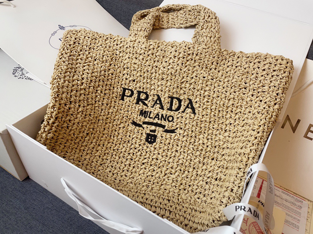 PRADA Straw Bag