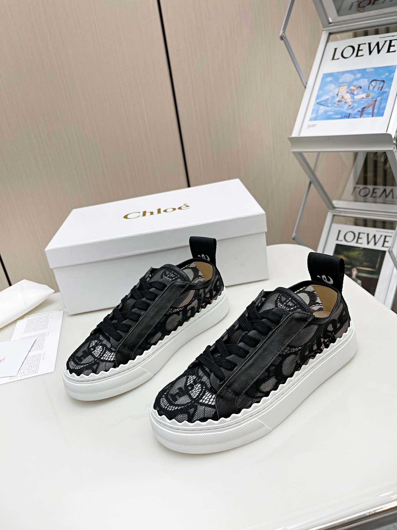 Chloe Lace Sneakers