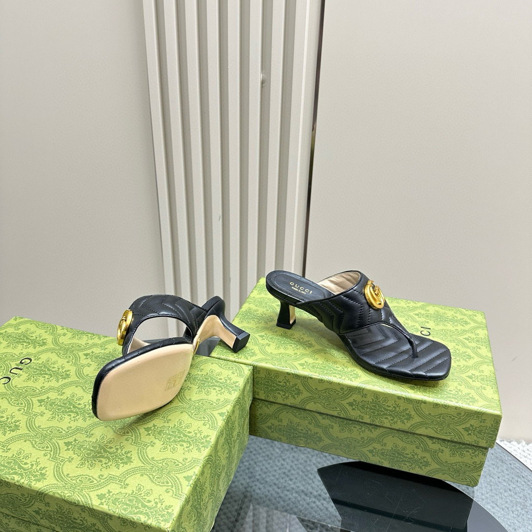 GUCCI Heel Slippers