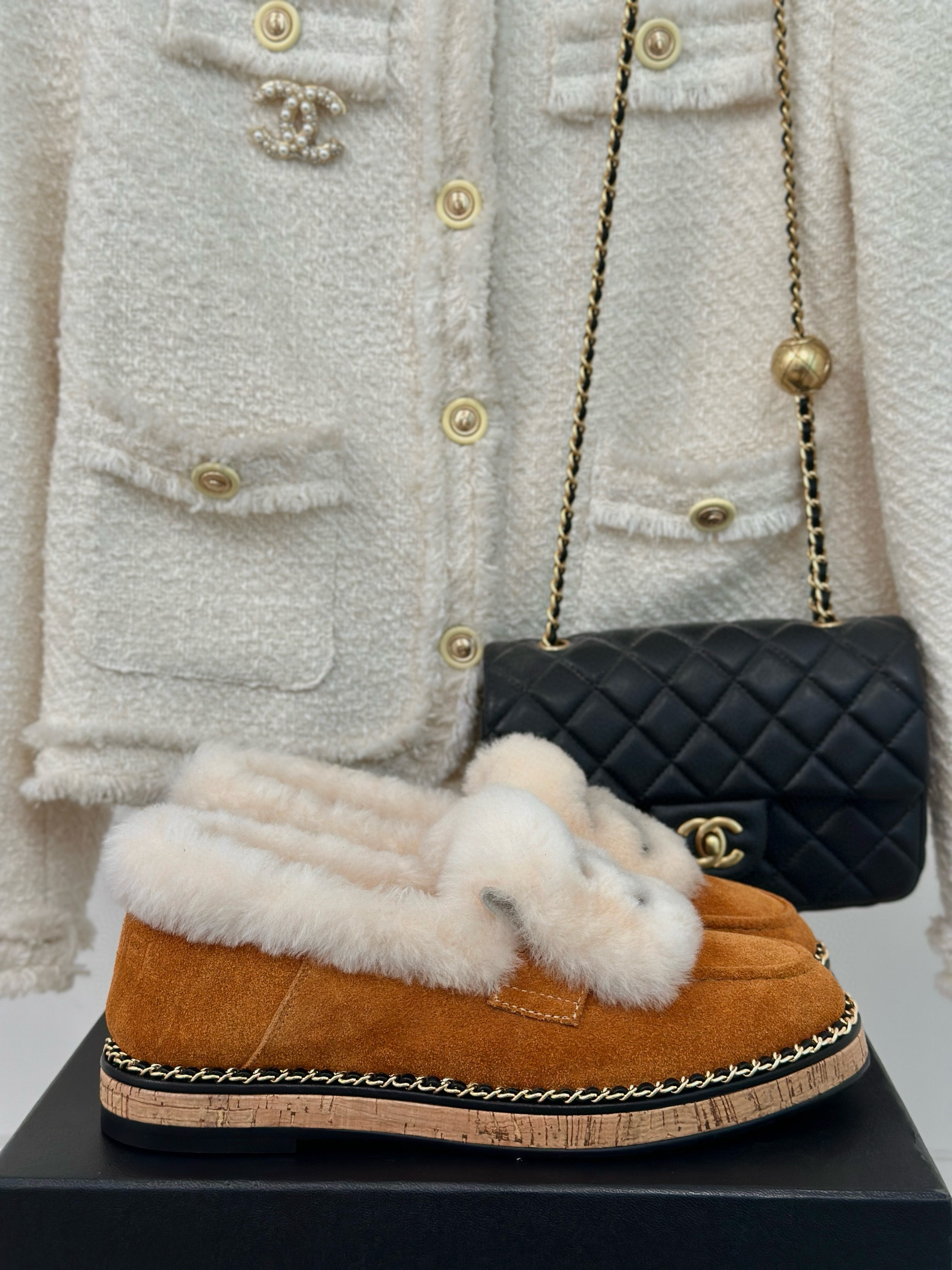 CHANEL Wool loafers