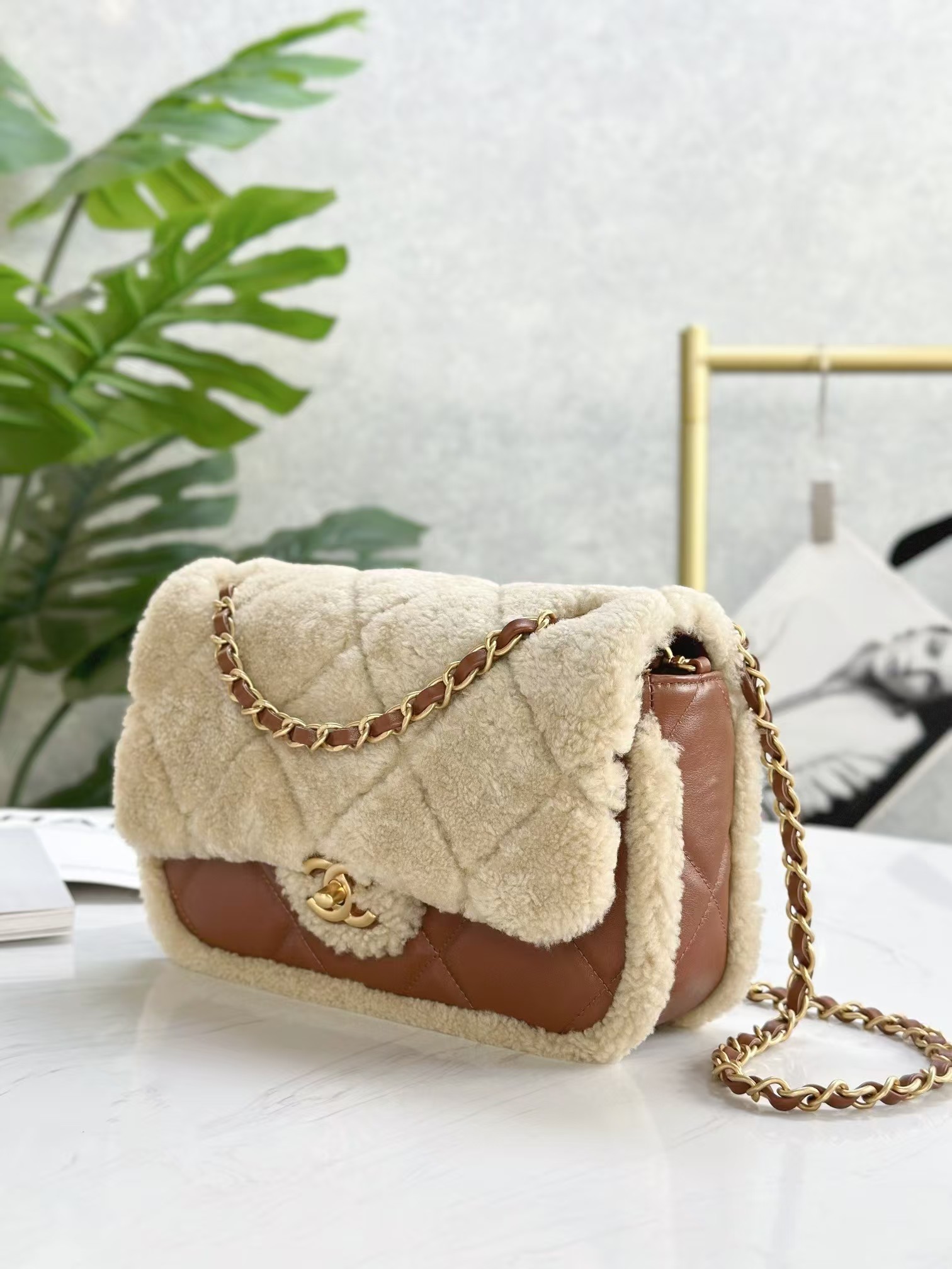 CHANEL Wool Handbag