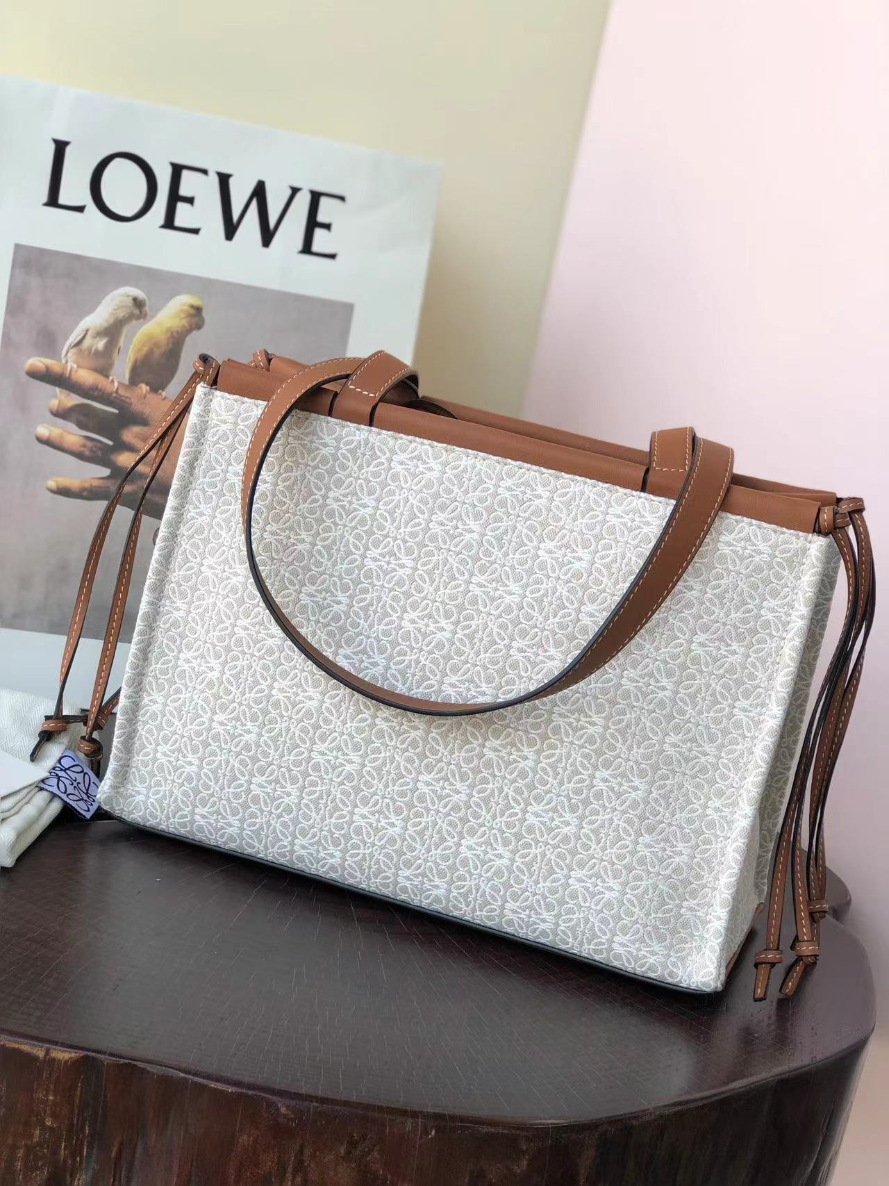 LOEWE Embroidered tote shopping bag