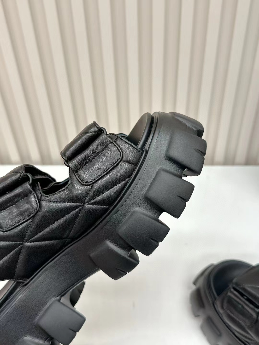 Prada 2024 Summer New Sandals Collection Thick Sole Sandals