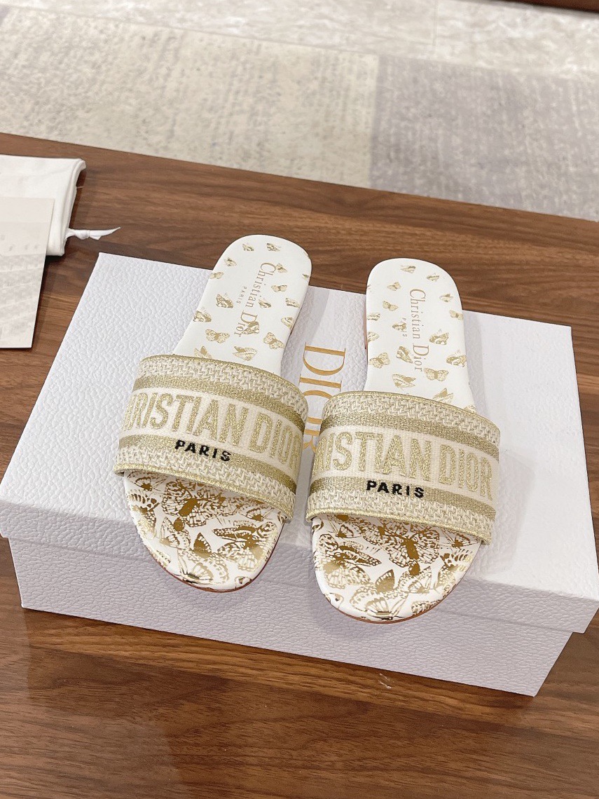 DIOR DWAY Gradient Butterflies Slippers