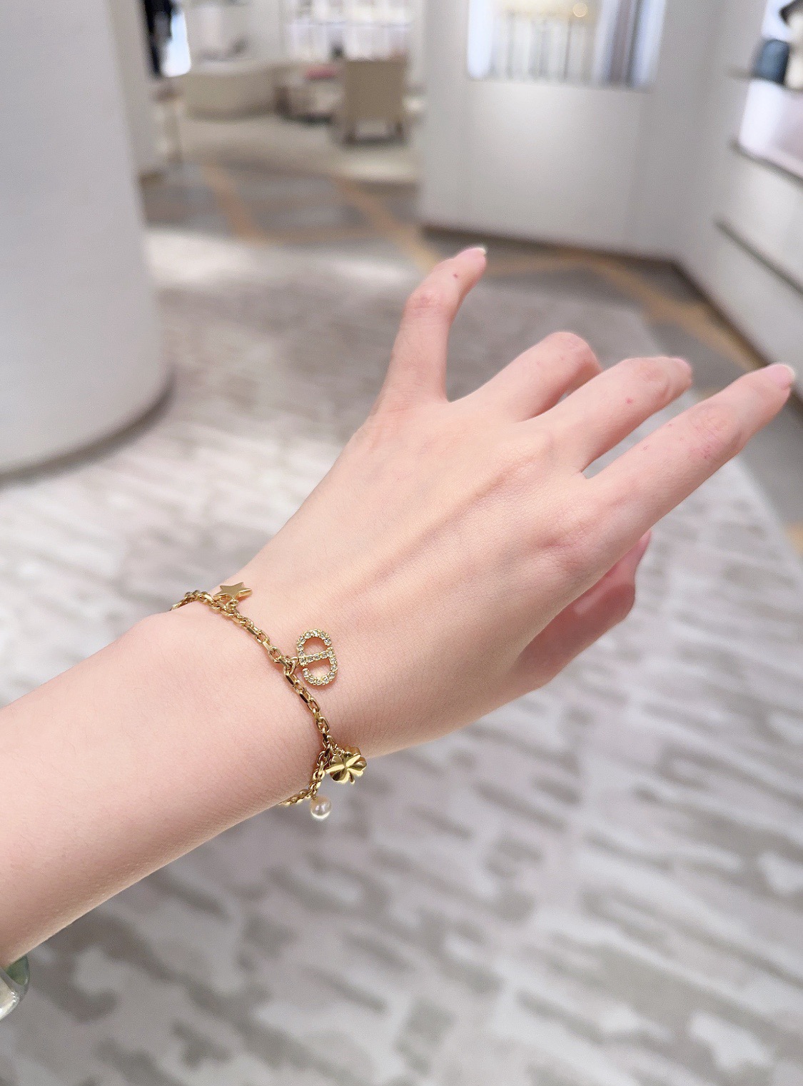 DIOR Petit CD Lucky Charms Bracelet