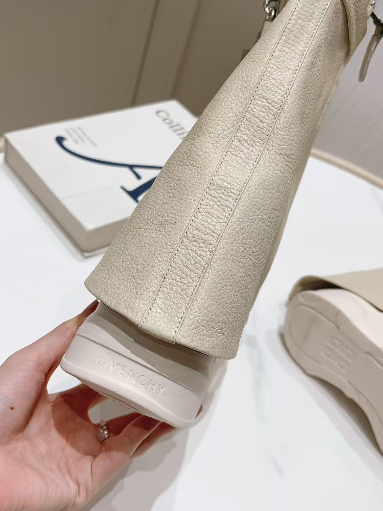 GIVENCHY Shark Lock Biker ankle boots