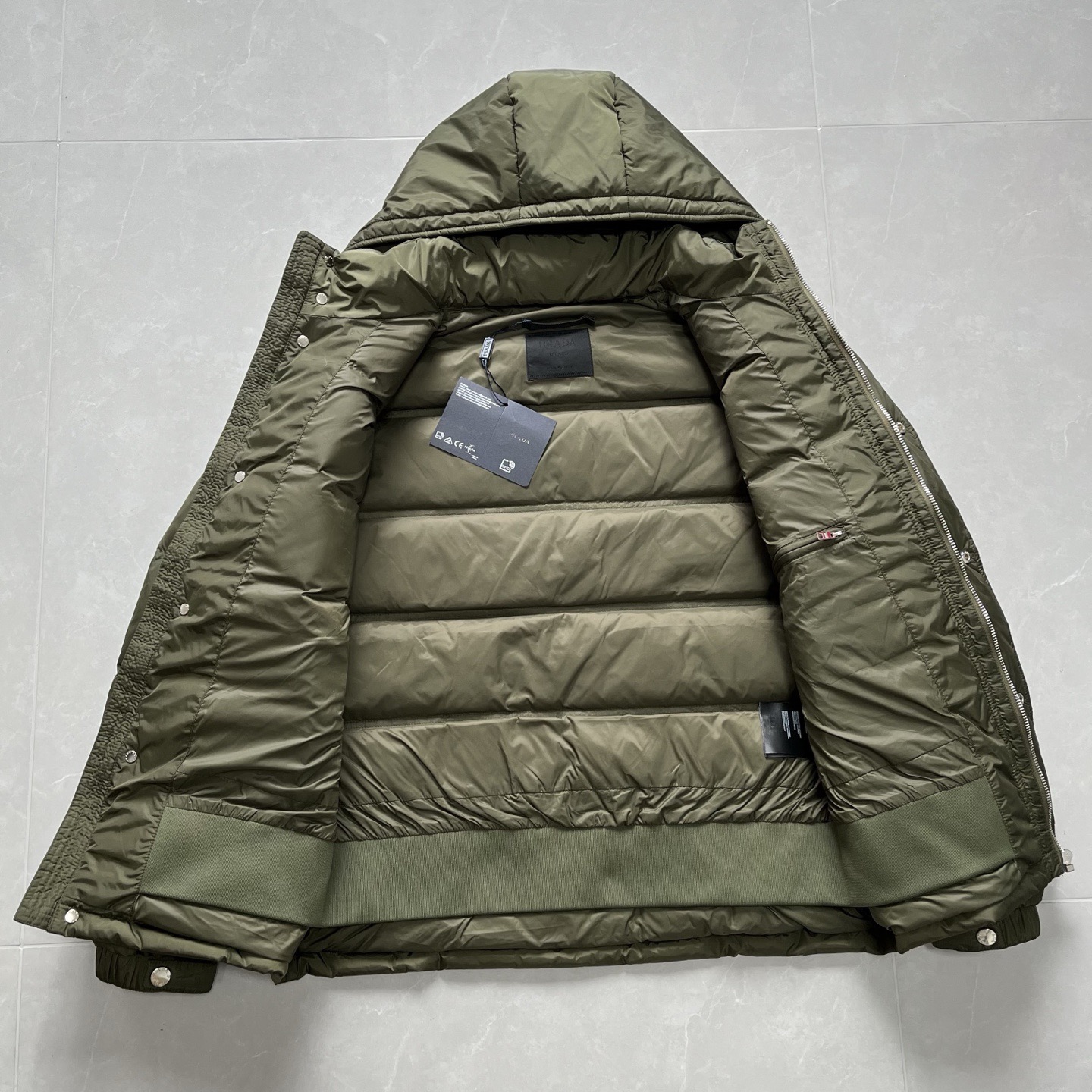 Baseball-style cotton jacket