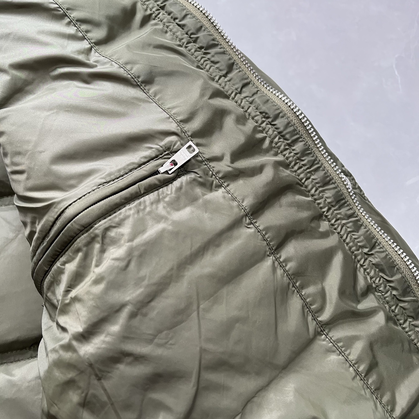 Baseball-style cotton jacket